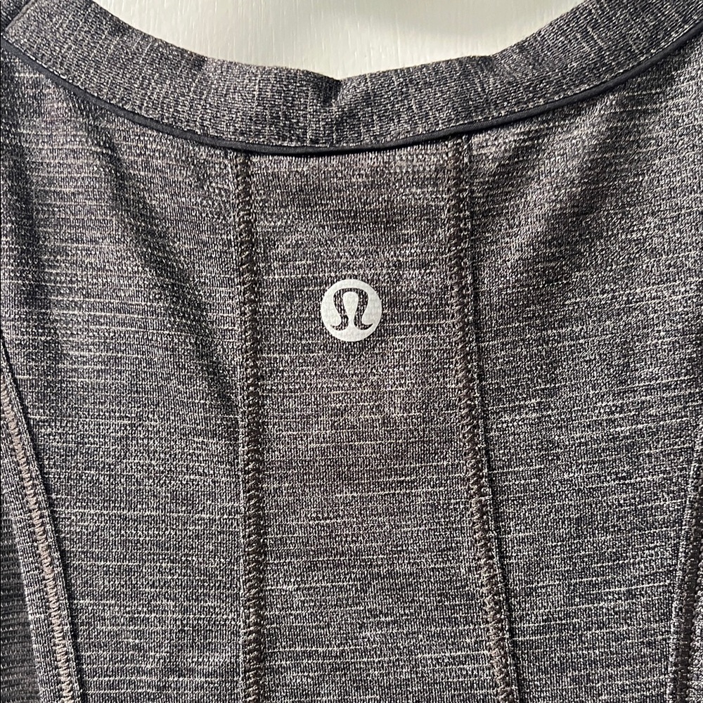 Lululemon Athletica Heathered Grey/Black Tank Top - Picture 4 of 4
